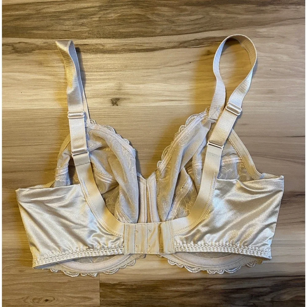 Wacoal 85720 Retro Chic Full Figure Underwire Bra Beige 34DD